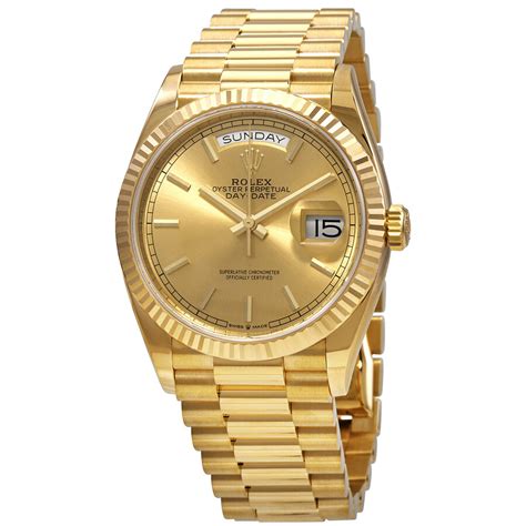 rolex day date 18 carat gold|rolex day date 36mm gold.